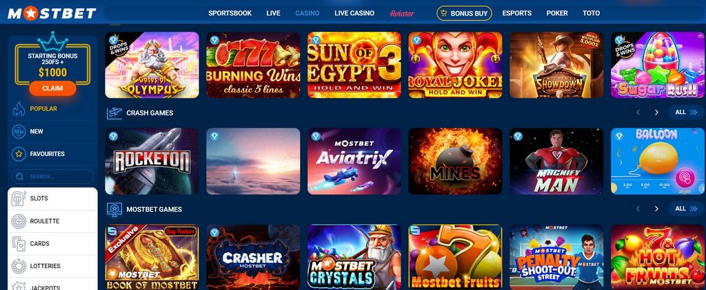 Реєстрація в Mostbet